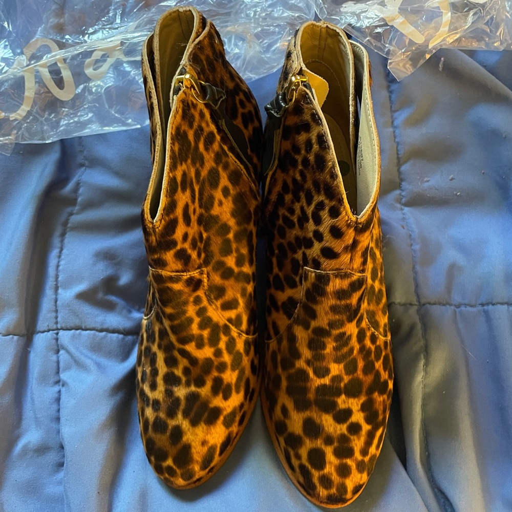 New Boden calf hair booties.
